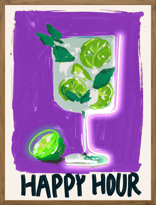 Happy Hour LED paveikslas – nuotrauka 2