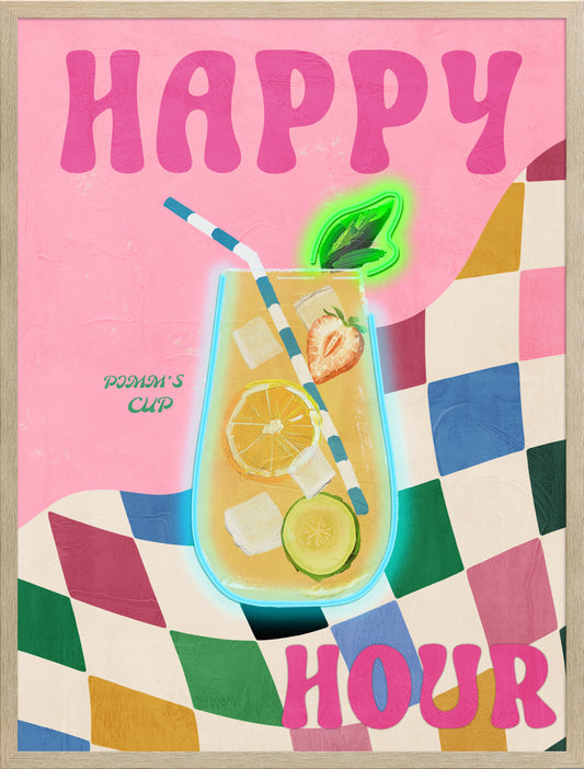Happy Hour LED paveikslas – nuotrauka 2