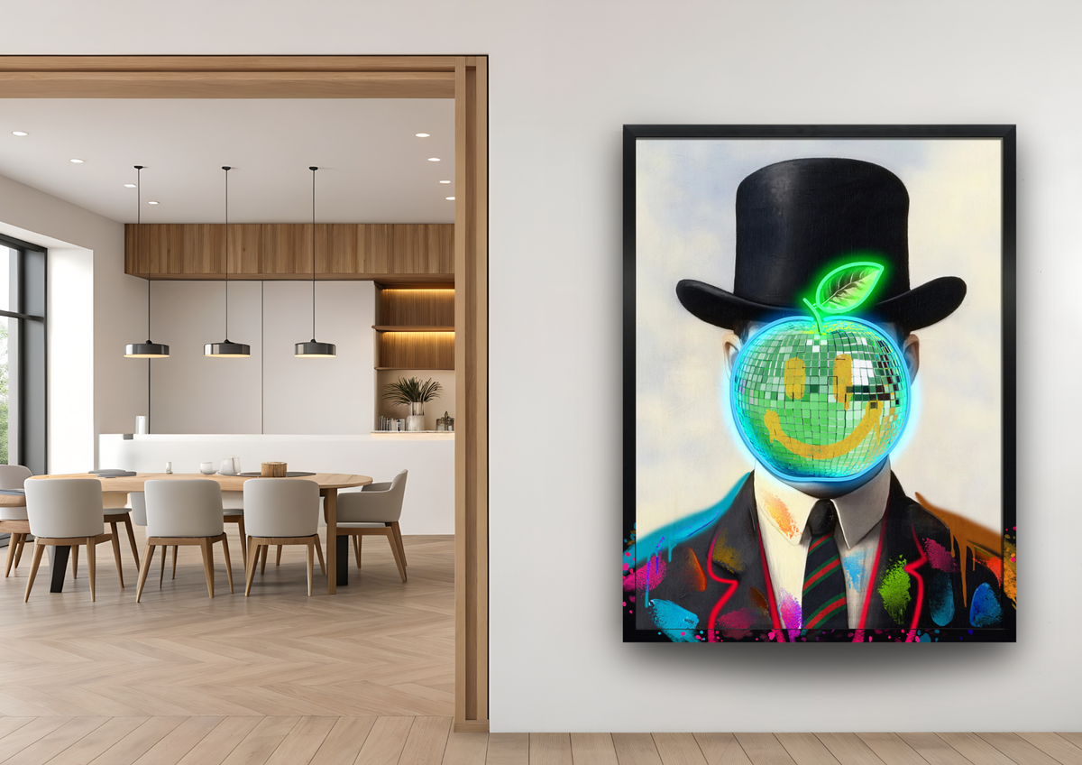 Neon Gentleman LED paveikslas – nuotrauka 8