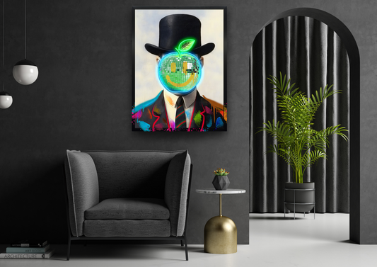 Neon Gentleman LED paveikslas – nuotrauka 2