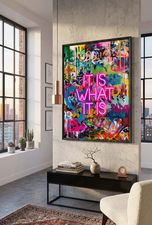 It Is What It Is LED paveikslas – nuotrauka 2