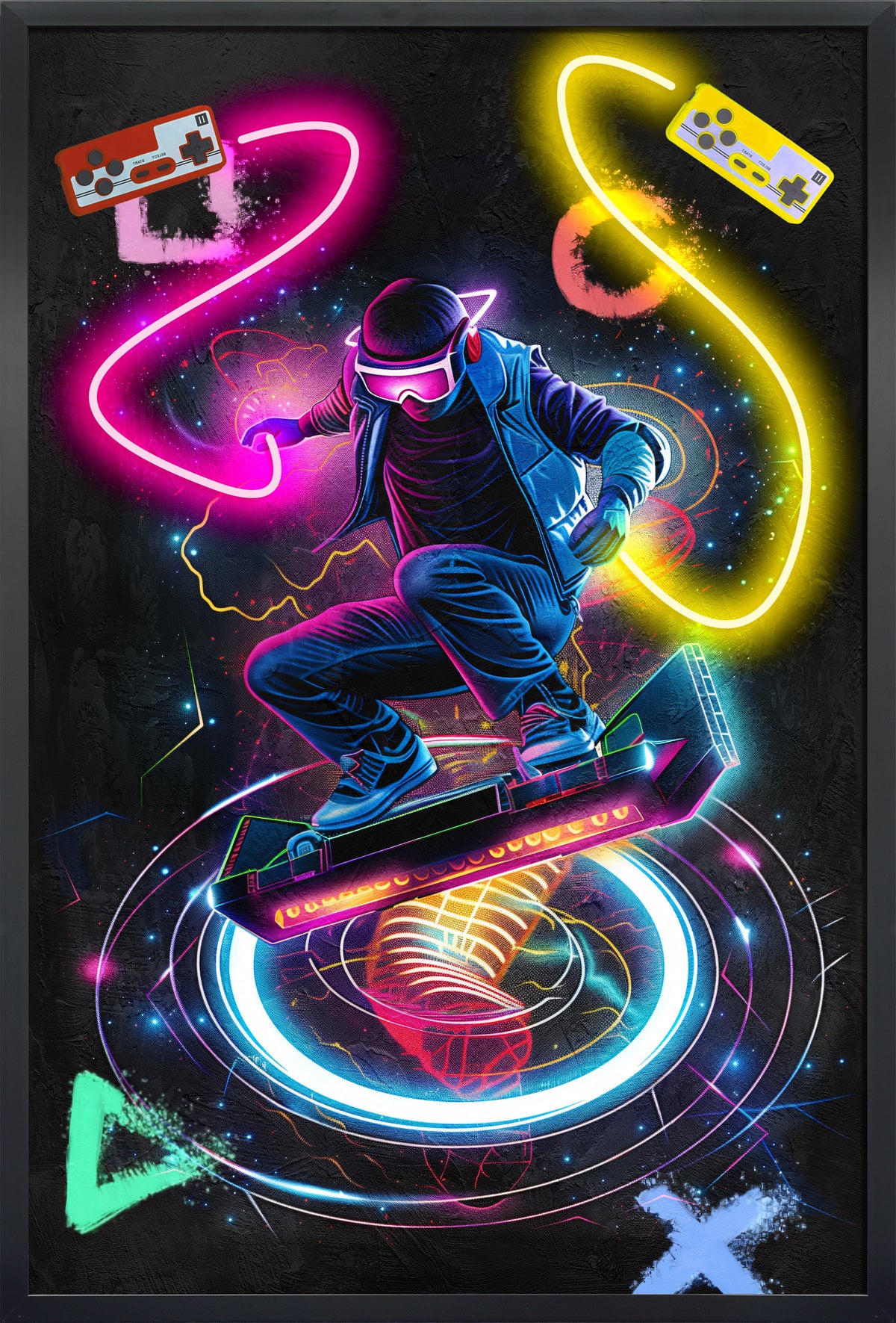 Neon Gamer LED paveikslas – nuotrauka 2