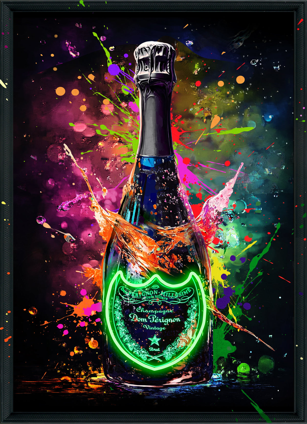 Champagne Glow LED paveikslas – nuotrauka 2
