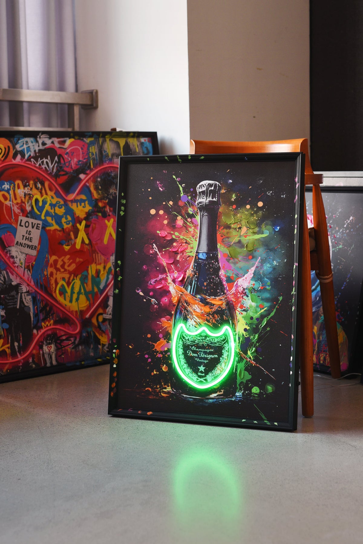 Champagne Glow LED paveikslas – nuotrauka 3