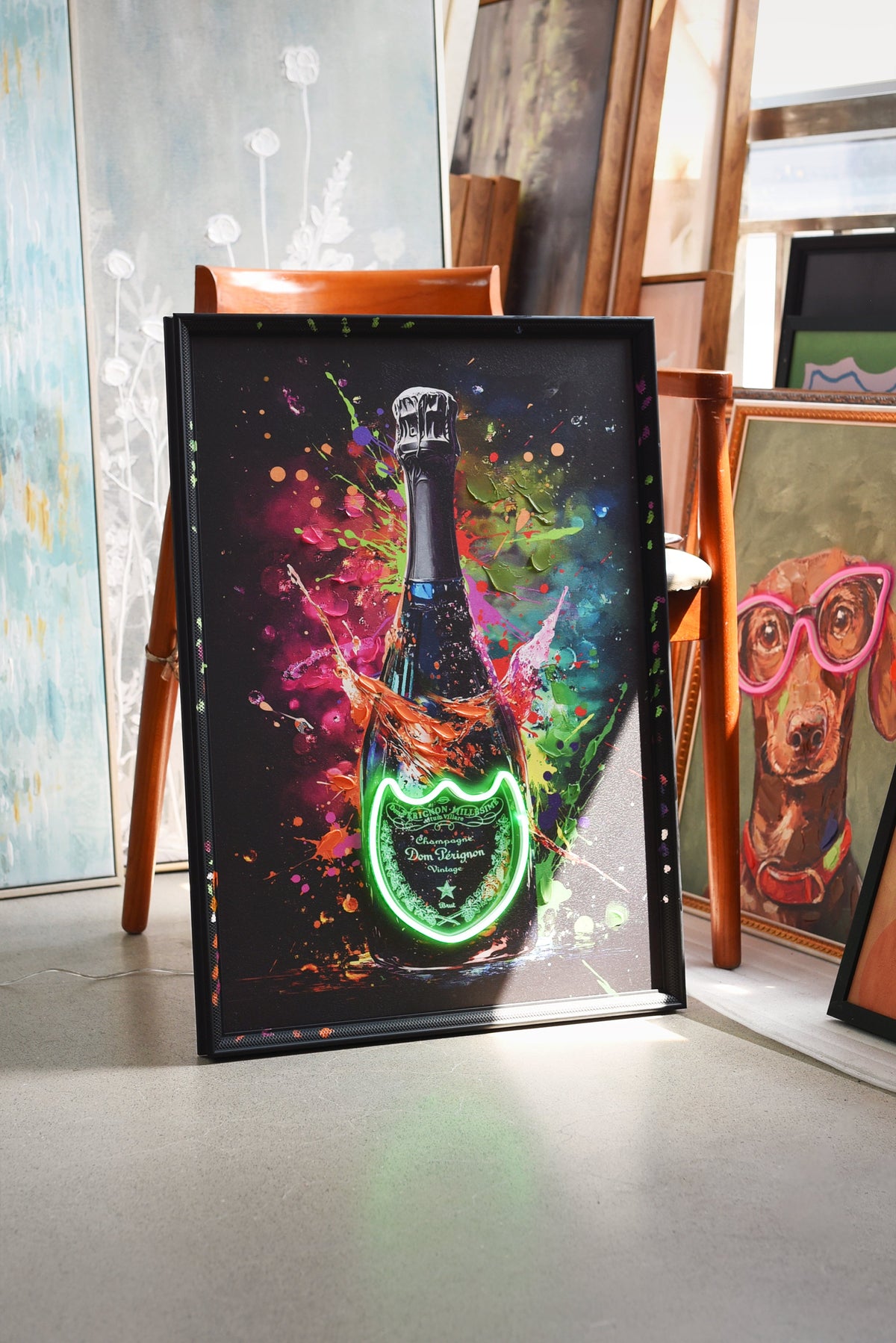 Champagne Glow LED paveikslas – nuotrauka 5