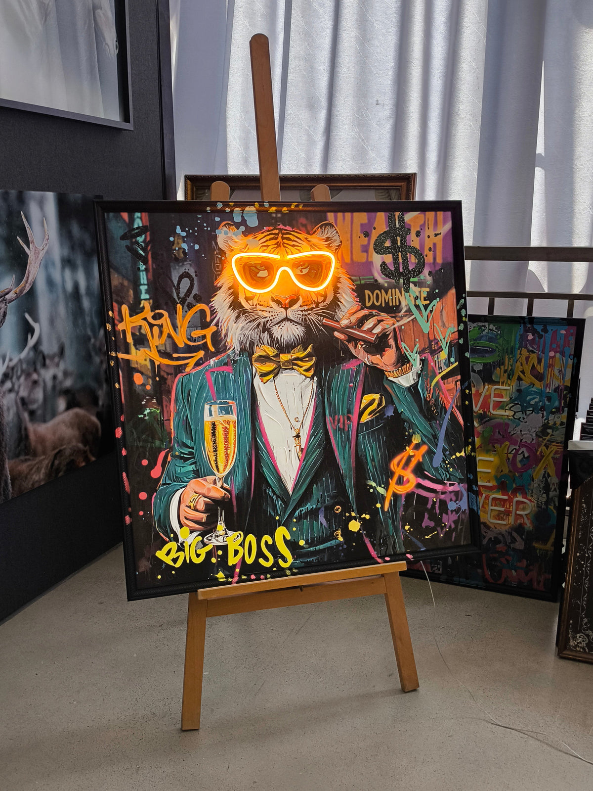Big Boss Tiger LED paveikslas – nuotrauka 4