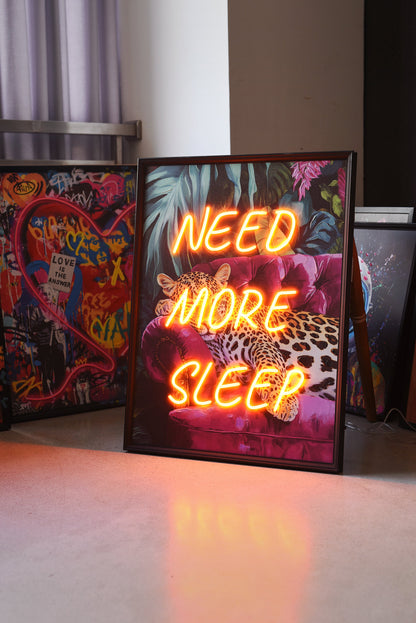 Need More Sleep LED paveikslas – nuotrauka 5