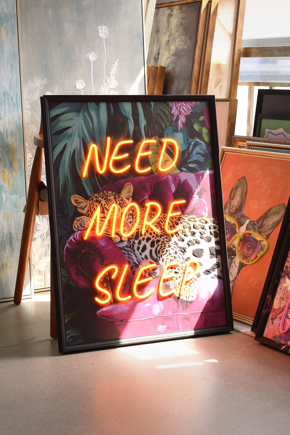 Need More Sleep LED paveikslas – nuotrauka 3