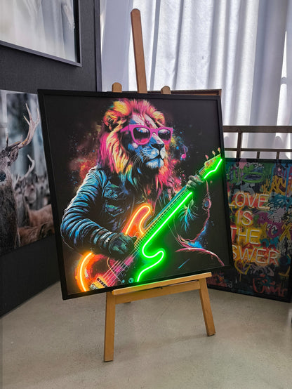 Rockstar Lion LED paveikslas – nuotrauka 5