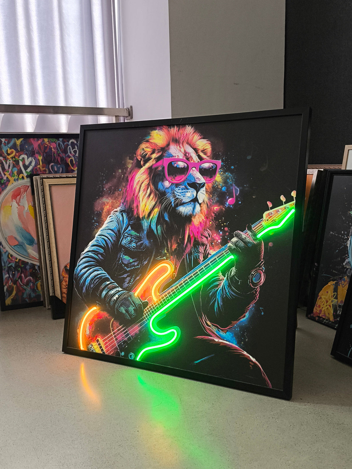 Rockstar Lion LED paveikslas – nuotrauka 4