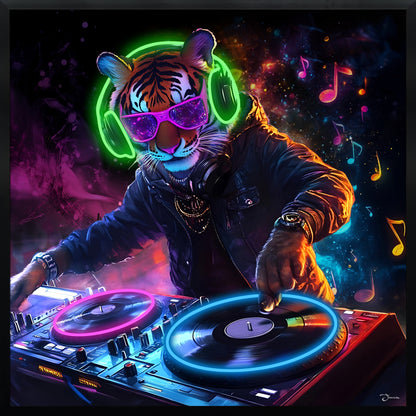 DJ Tiger LED paveikslas – nuotrauka 3