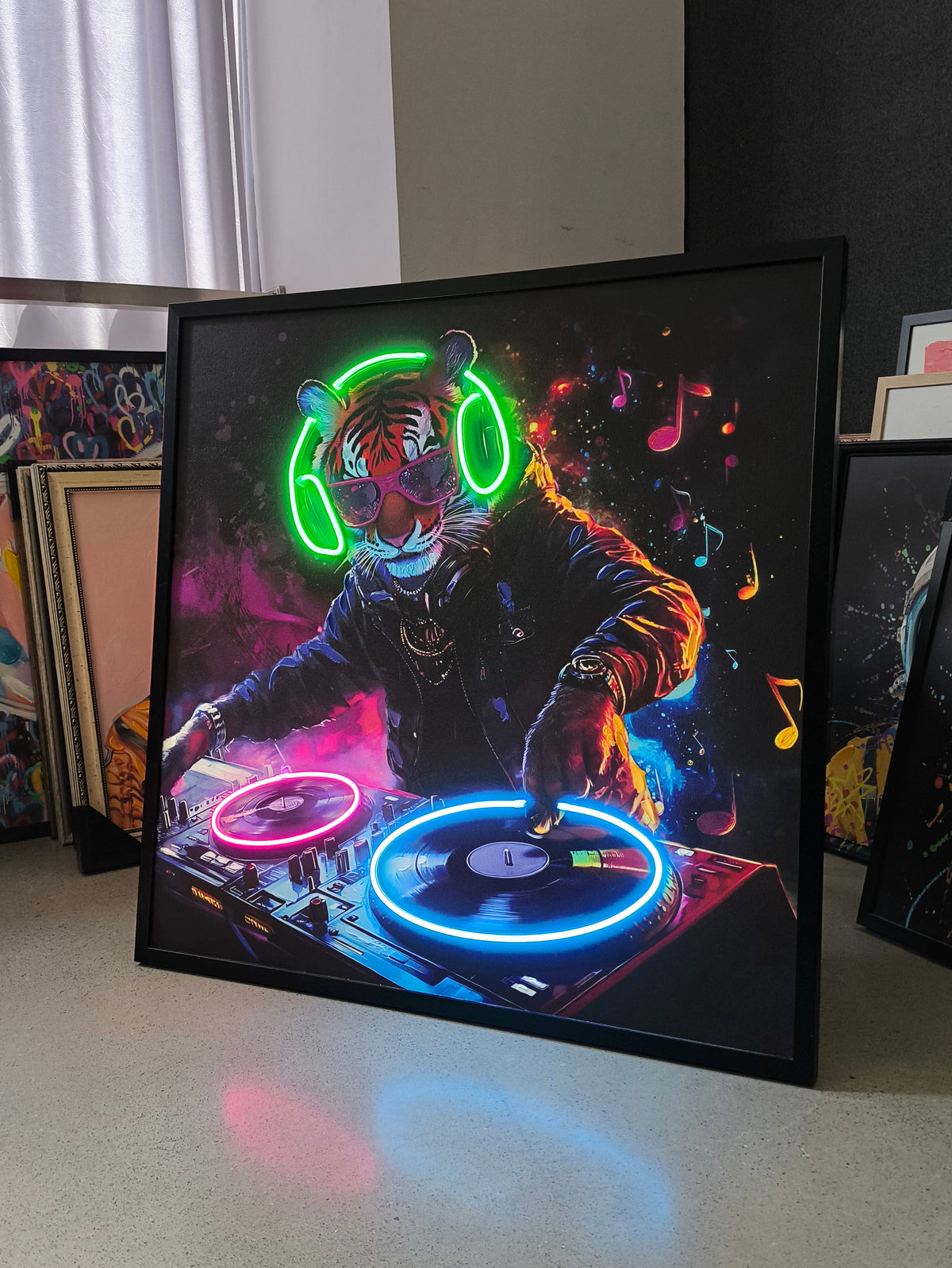 DJ Tiger LED paveikslas – nuotrauka 6