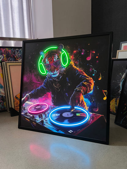 DJ Tiger LED paveikslas – nuotrauka 6