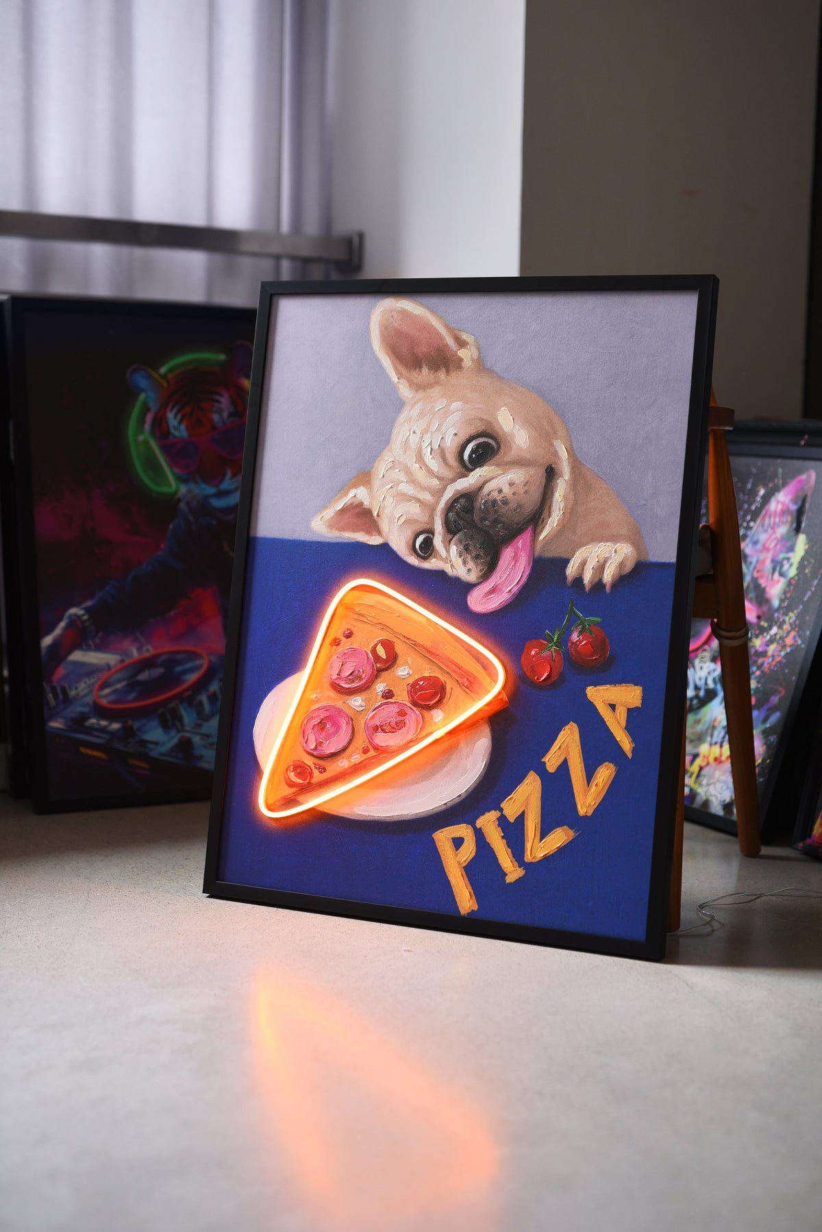 Pizza Please LED paveikslas – nuotrauka 3