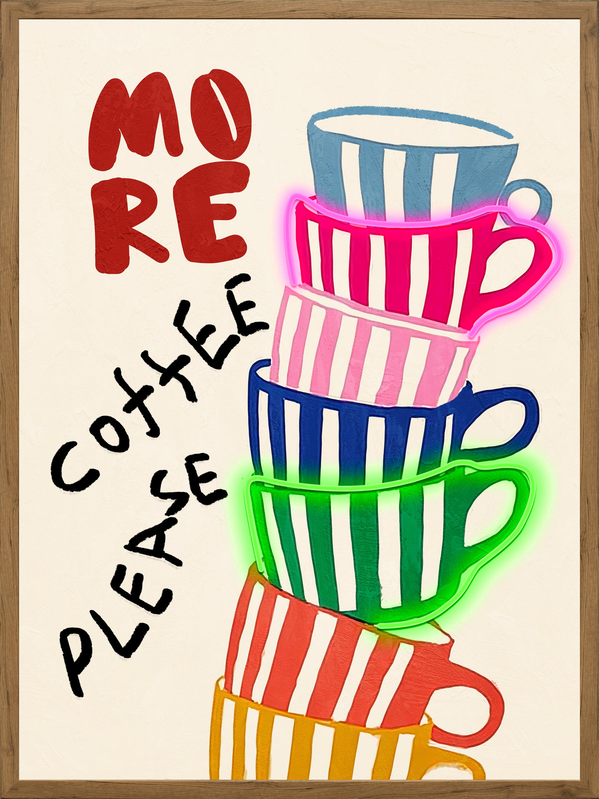 More Coffee Please LED paveikslas – nuotrauka 2