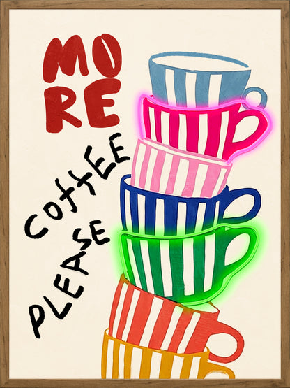 More Coffee Please LED paveikslas – nuotrauka 2
