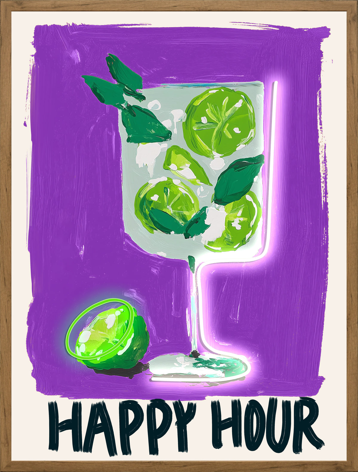 Happy Hour LED paveikslas – nuotrauka 2