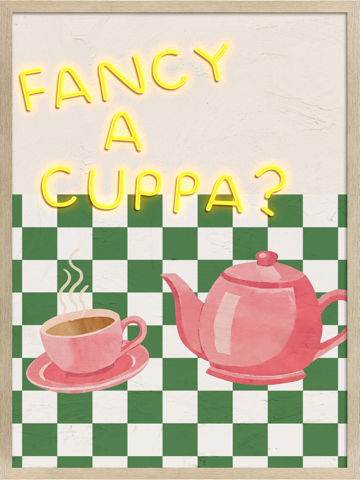Fancy A Cuppa LED paveikslas – nuotrauka 3