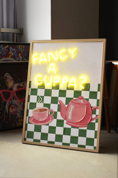 Fancy A Cuppa LED paveikslas – nuotrauka 6