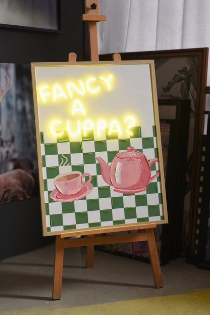 Fancy A Cuppa LED paveikslas – nuotrauka 4