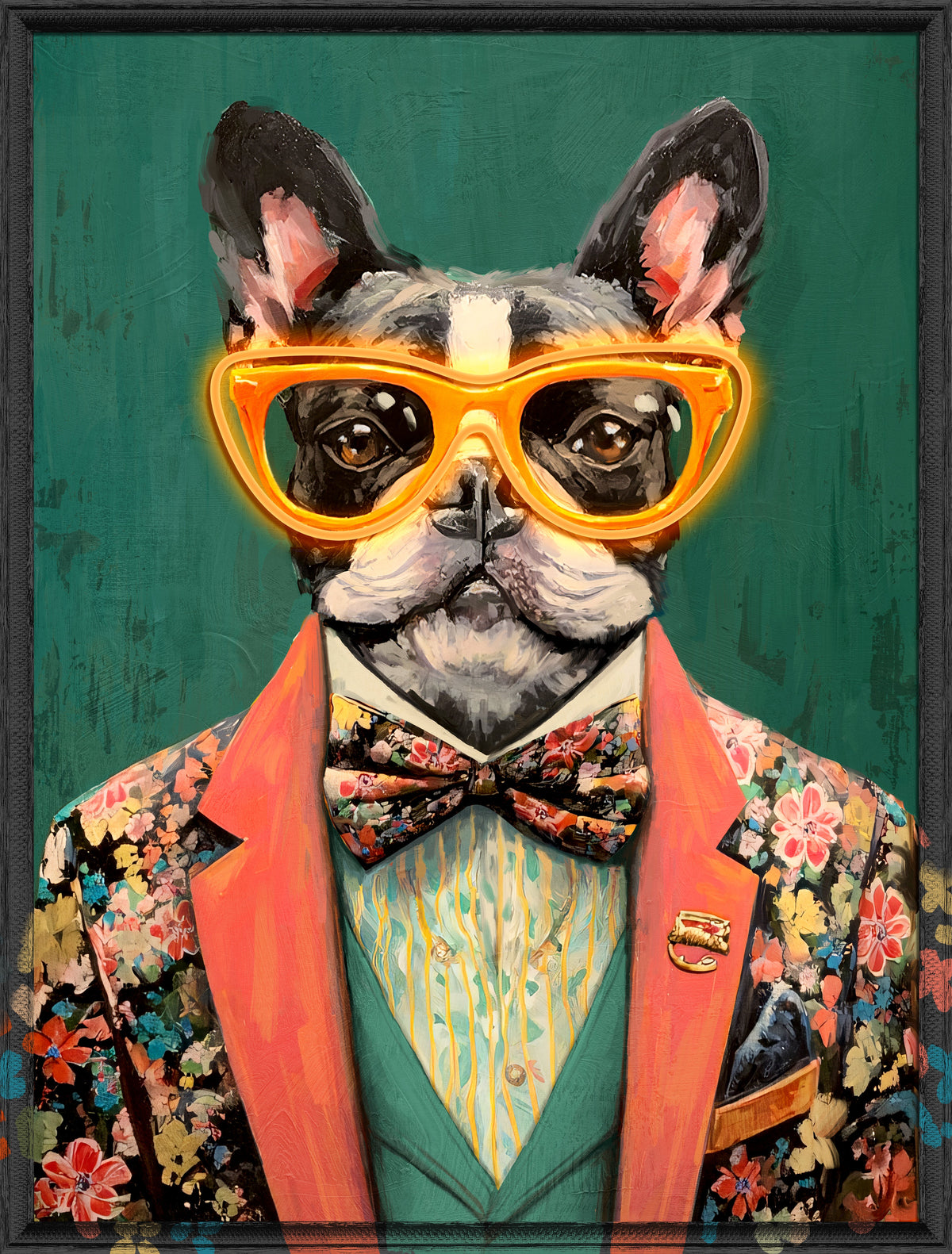 Gentleman Bulldog LED paveikslas – nuotrauka 3