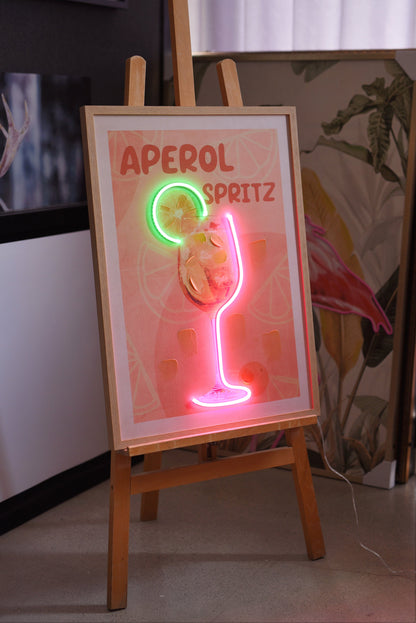 Aperol Spritz LED paveikslas – nuotrauka 6
