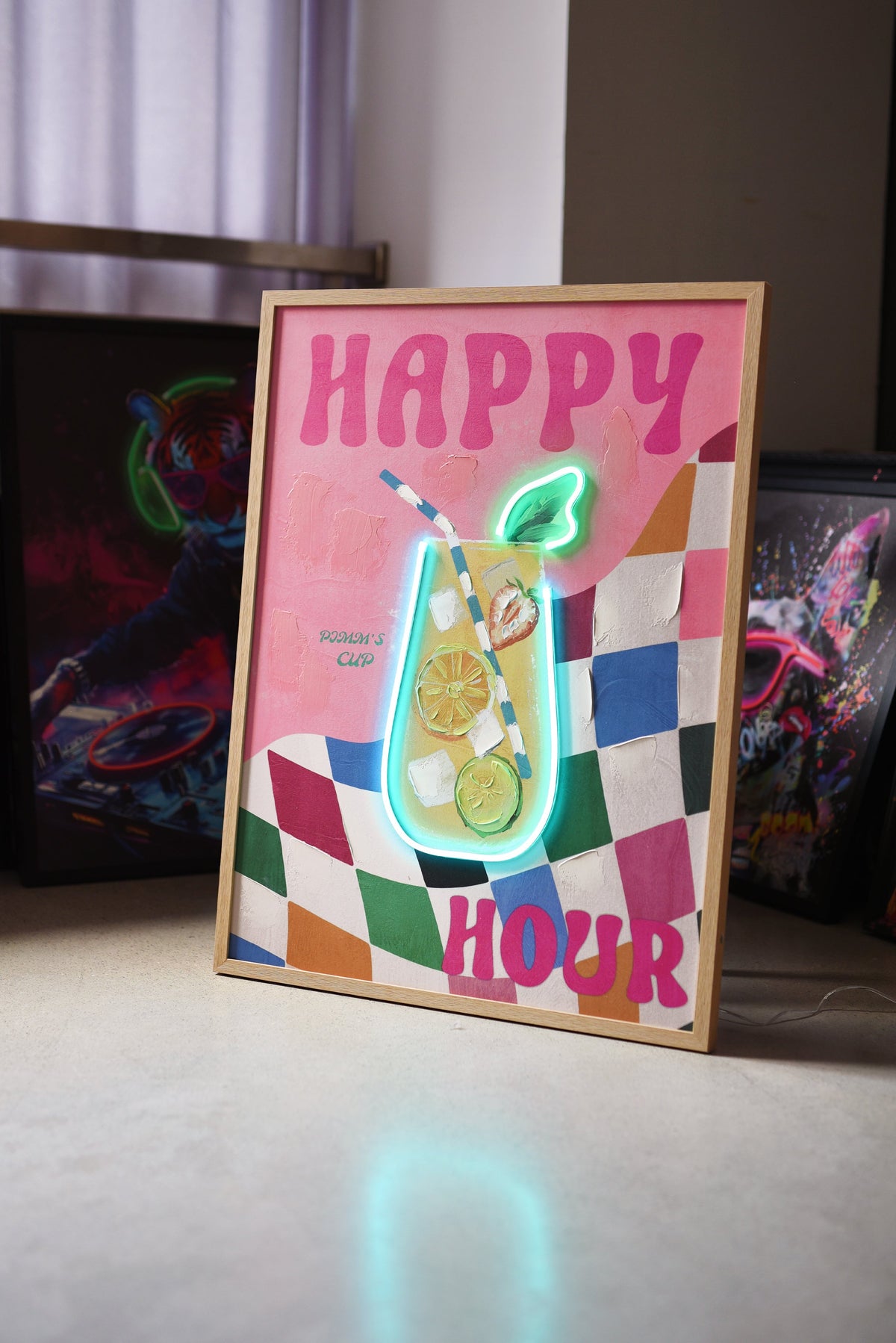 Happy Hour LED paveikslas – nuotrauka 3