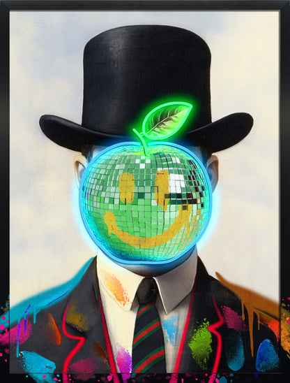 Neon Gentleman LED paveikslas – nuotrauka 3