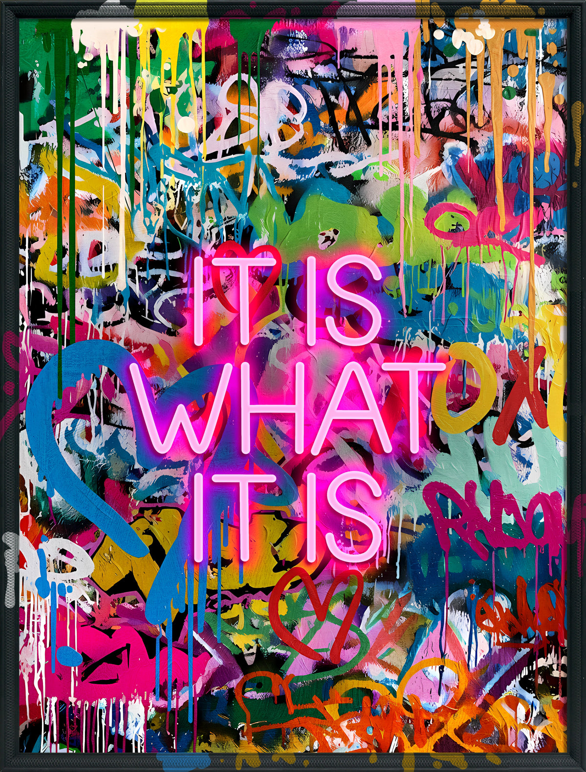 It Is What It Is LED paveikslas – nuotrauka 3