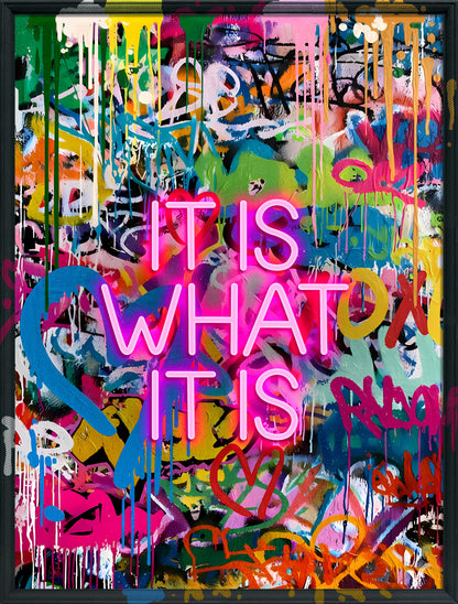 It Is What It Is LED paveikslas – nuotrauka 3
