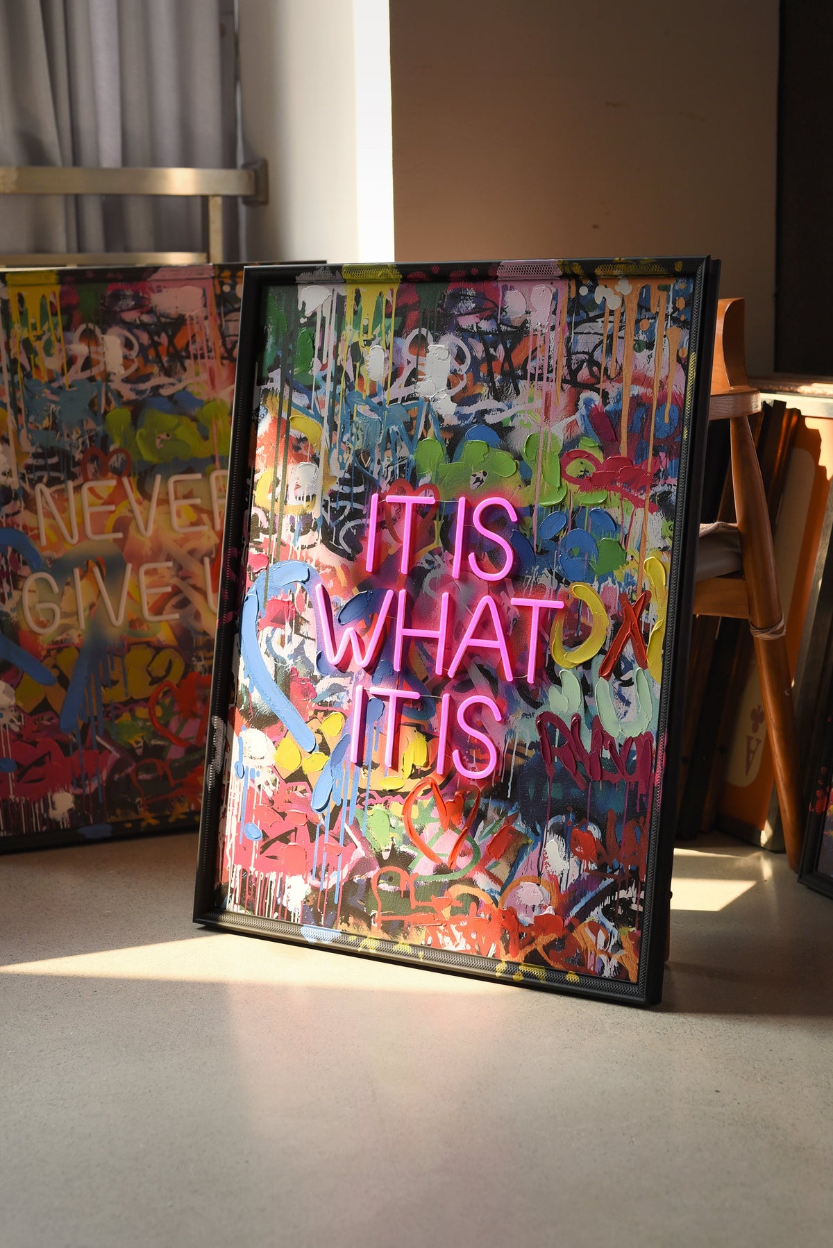 It Is What It Is LED paveikslas – nuotrauka 4