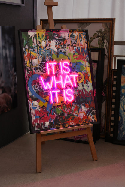 It Is What It Is LED paveikslas – nuotrauka 6