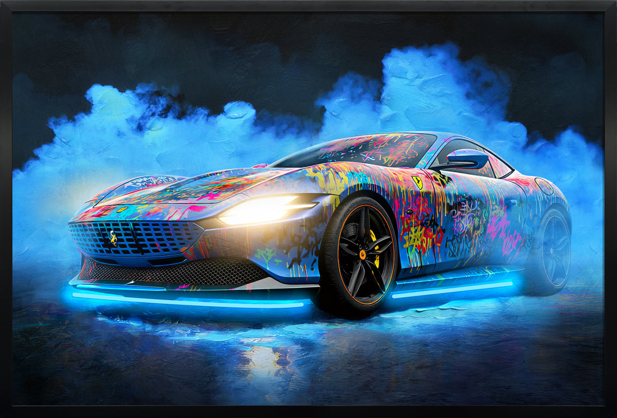 Neon Street Racer LED paveikslas – nuotrauka 2