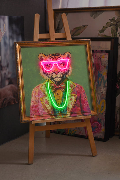 Fancy Tiger LED paveikslas – nuotrauka 6