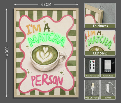 Matcha Person LED paveikslas – nuotrauka 7