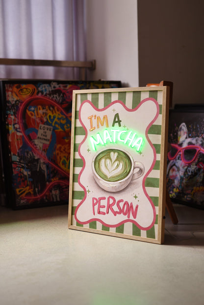 Matcha Person LED paveikslas – nuotrauka 3