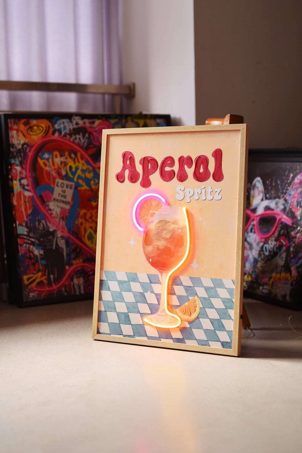 Aperol Spritz LED paveikslas – nuotrauka 3