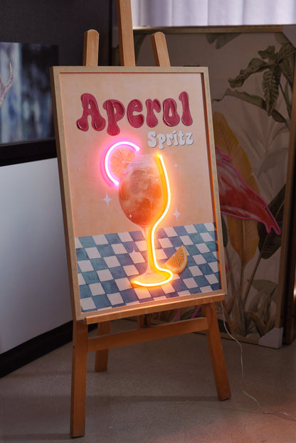 Aperol Spritz LED paveikslas – nuotrauka 5