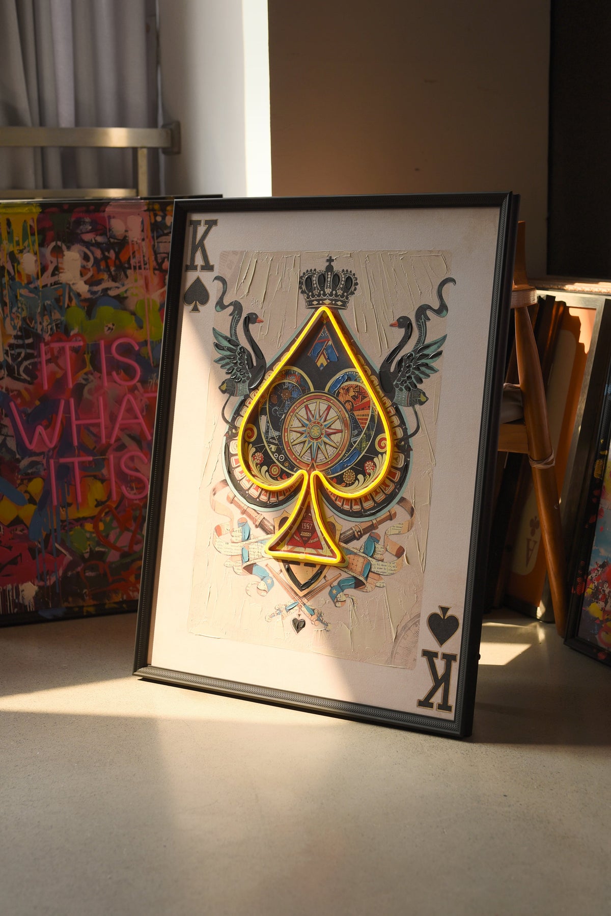 King of Spades LED paveikslas – nuotrauka 4