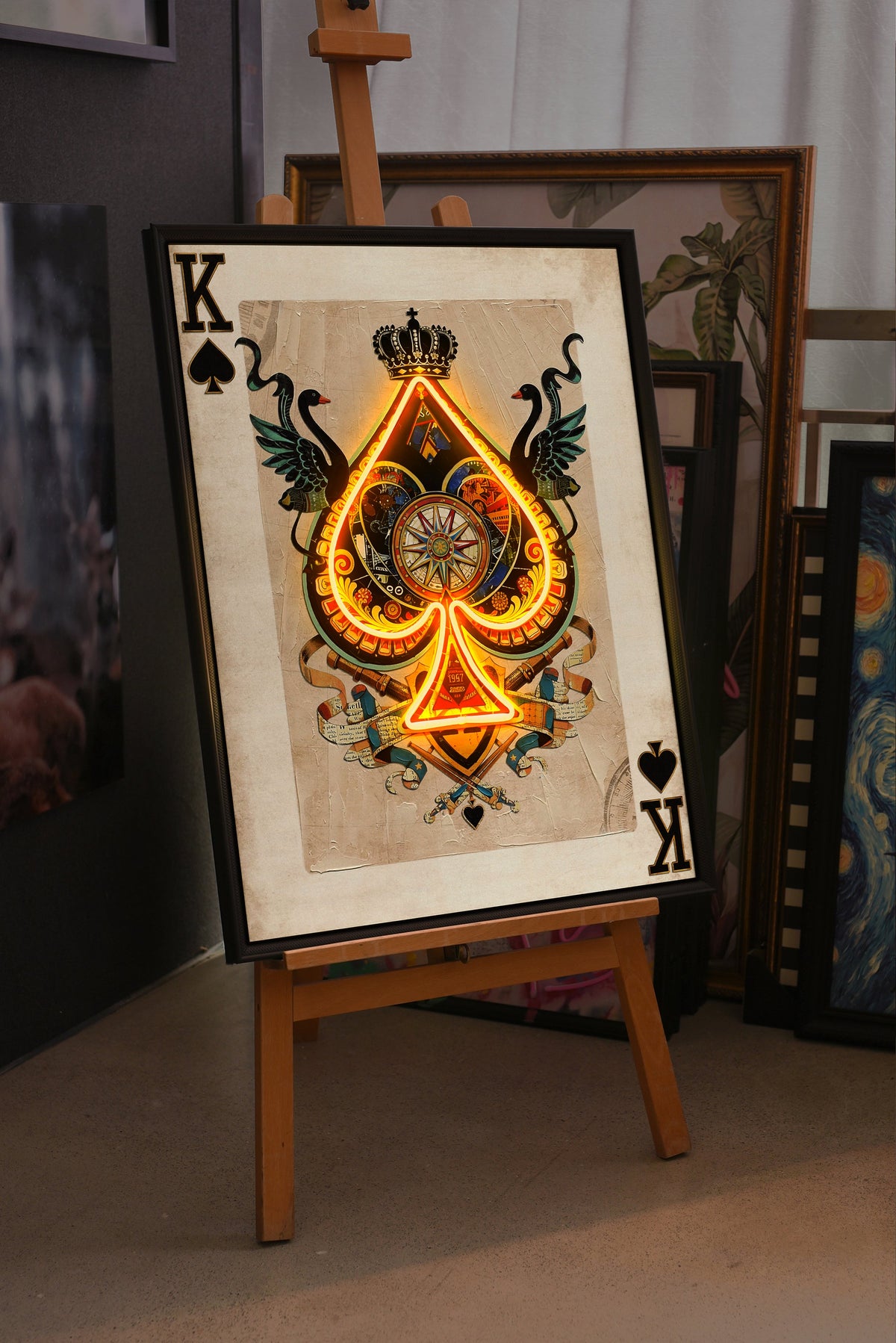 King of Spades LED paveikslas – nuotrauka 6