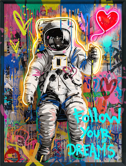 Follow Your Dreams LED paveikslas – nuotrauka 3