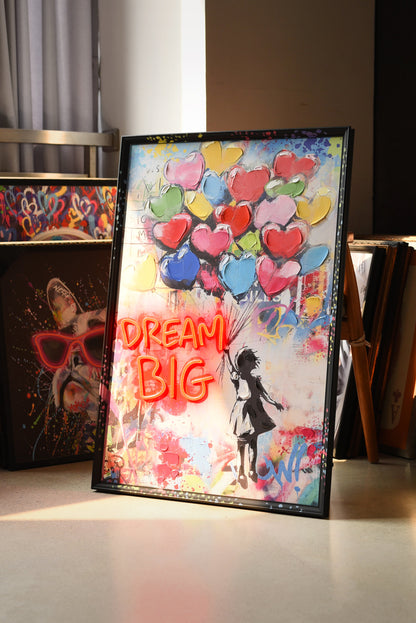 Dream Big LED paveikslas – nuotrauka 4