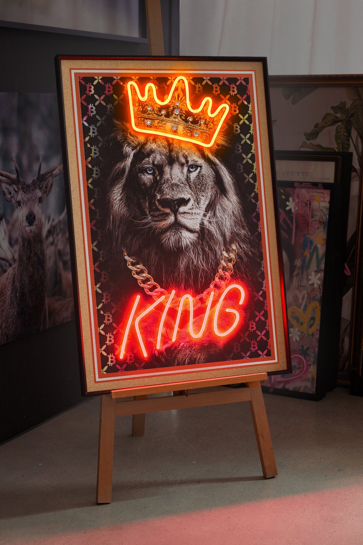 King Lion LED paveikslas – nuotrauka 5