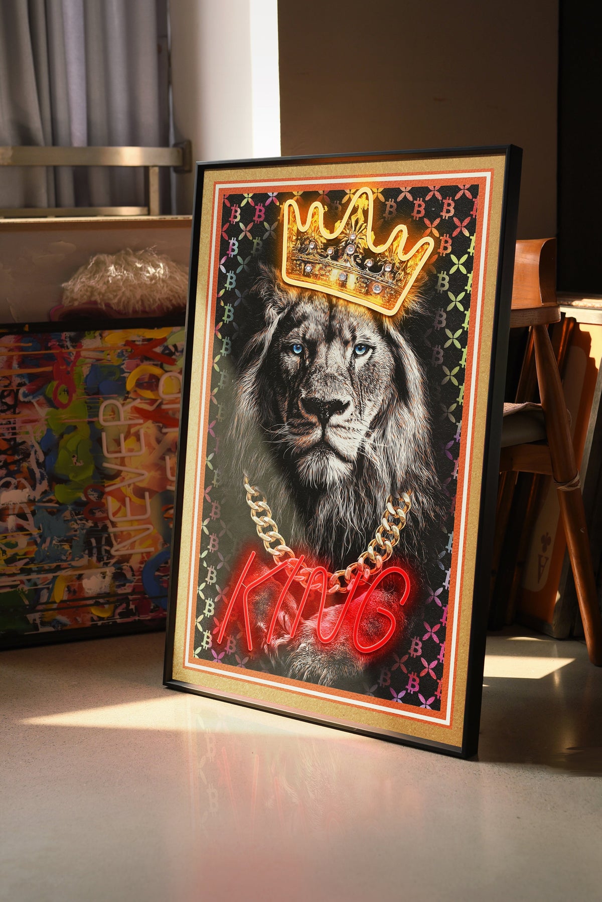 King Lion LED paveikslas – nuotrauka 4