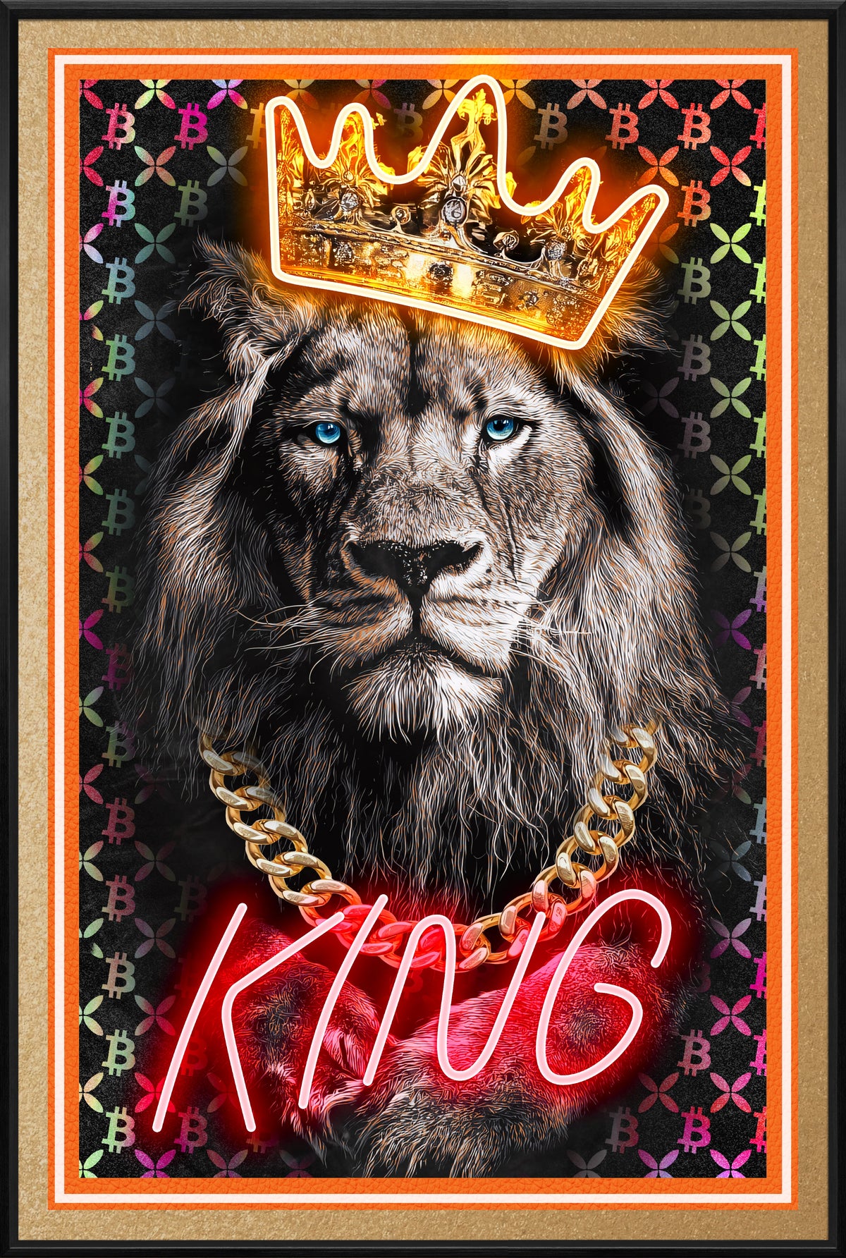 King Lion LED paveikslas – nuotrauka 3