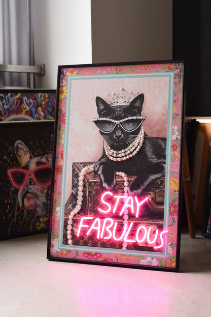 Stay Fabulous LED paveikslas – nuotrauka 4