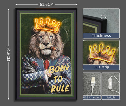 Born to Rule LED paveikslas – nuotrauka 7