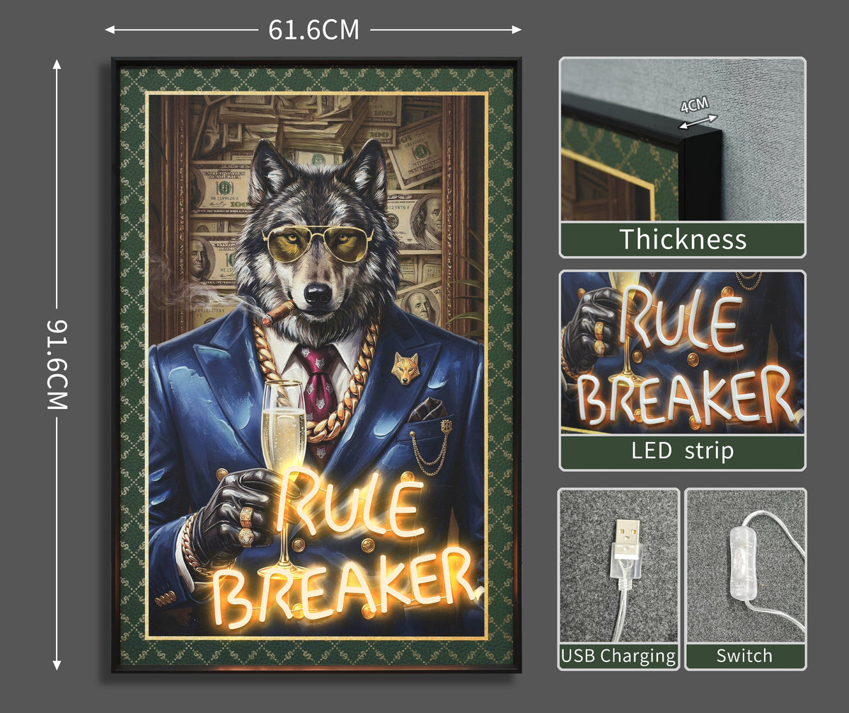Rule Breaker LED paveikslas – nuotrauka 7