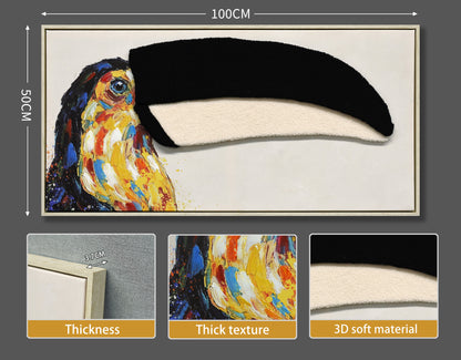 Vibrant Toucan 3D paveikslas – nuotrauka 6