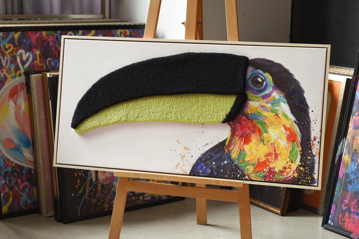 Vibrant Toucan 3D paveikslas – nuotrauka 4